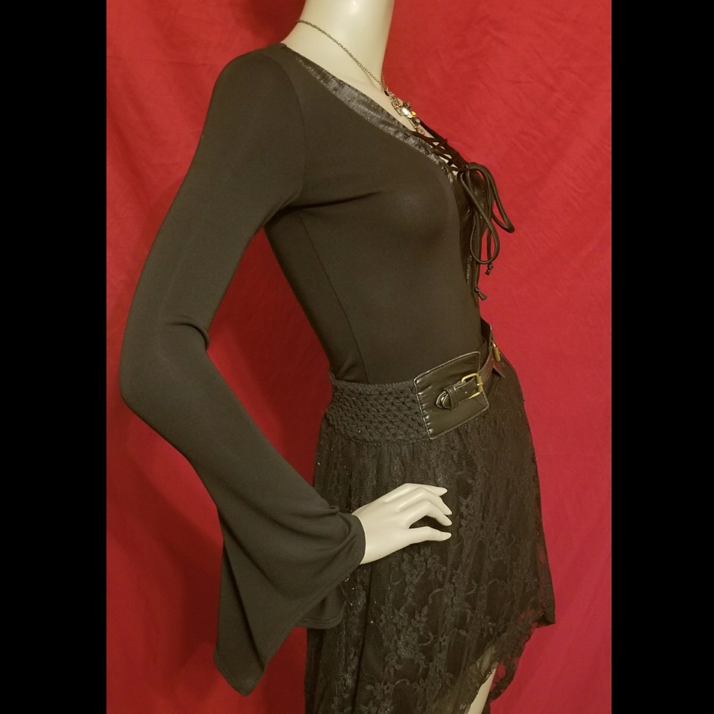 ‼️SOLD‼️ "Coven" themed Bell Sleeved Top - Picture 2 of 6
